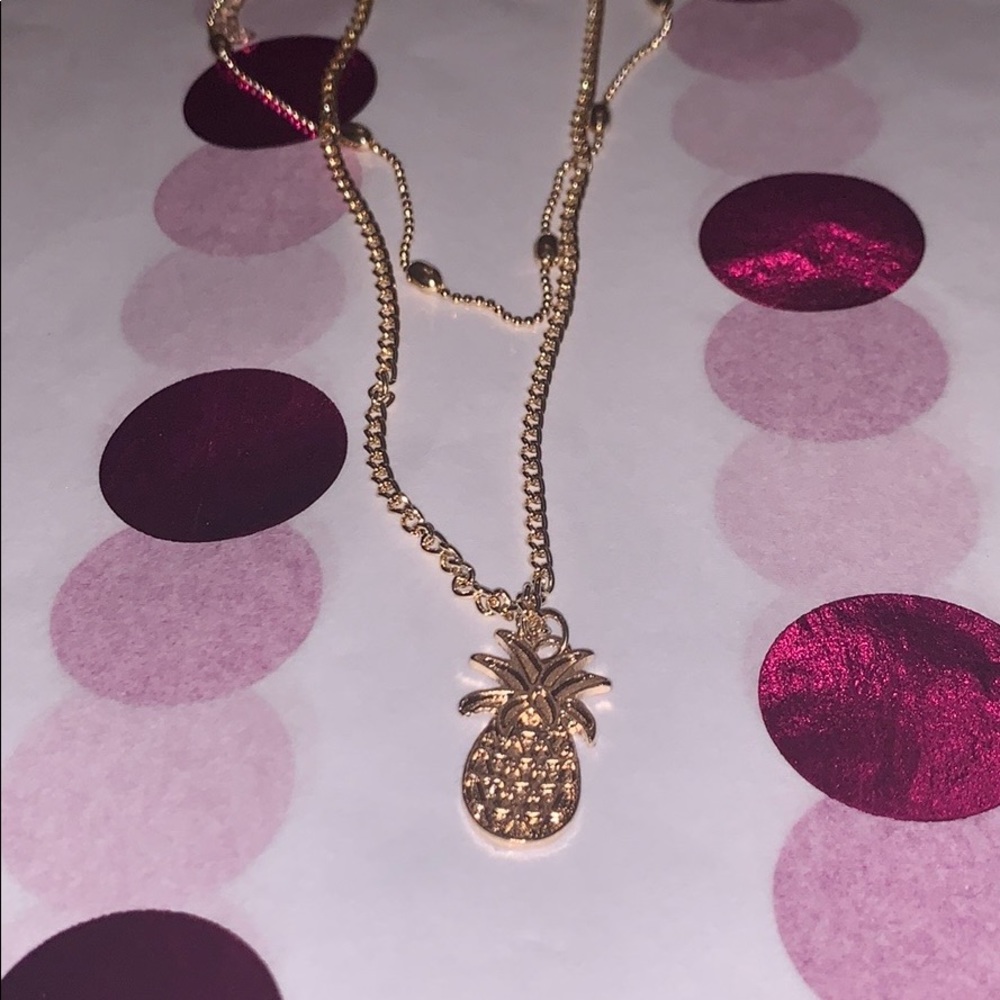 Pineapple necklace gold - Picture 5 of 6